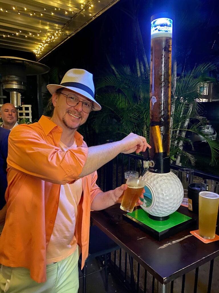 Golf Ball Beer Tube, Golf Ball Beer Tower