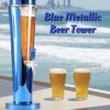Metallic Blue Beer Tower - Image 7
