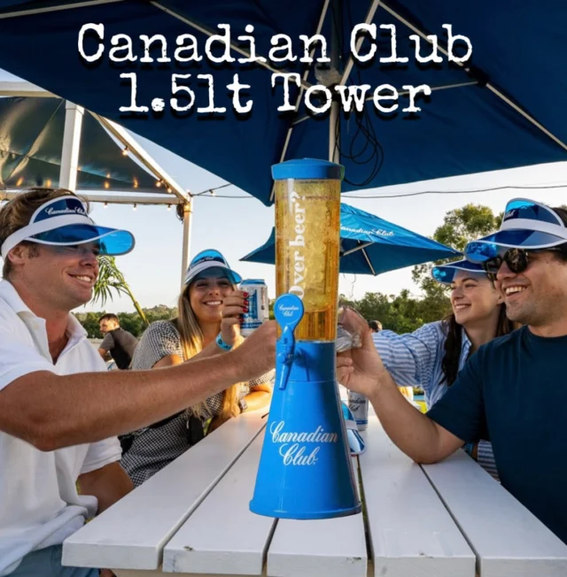 ‘Canadian Club Towers’… the perfect refreshment at the Aus Open!🎾